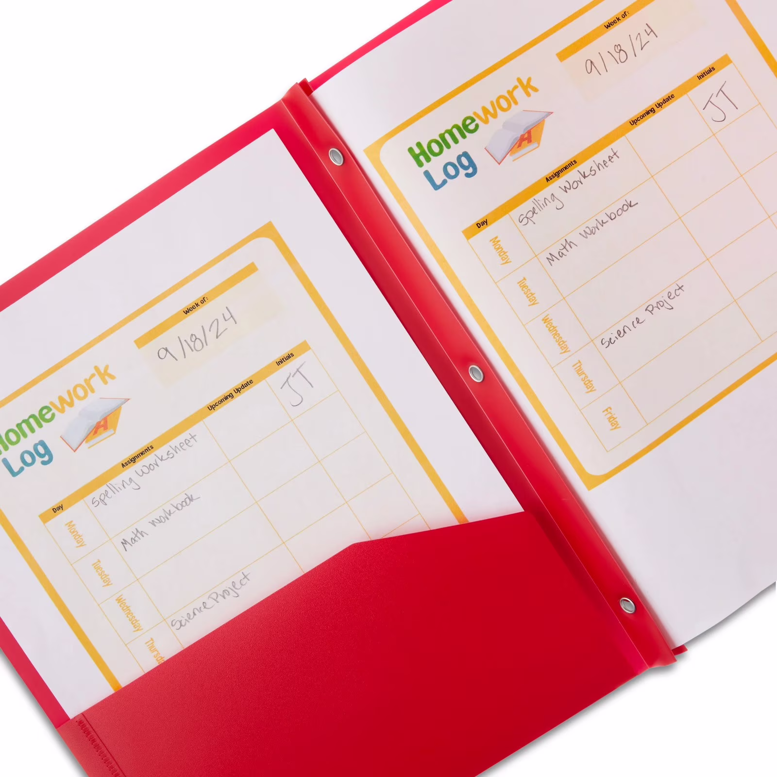 Plastic Folders with Two Pockets And Prongs Pocket Folders with Metal Prongs Fastener Clasps Letter Size File Folders Colored Folders Reusable - Thumbnail 3