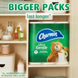 Charmin Ultra Gentle Toilet Paper, 18 Mega Roll - Thumbnail 4