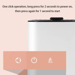 Clearance! Portable Mini Washing Machine - White, Mini Washing Machine Underwear Portable Washing Machine Blue Light Cleaning 2.5l for Underwear - Thumbnail 3