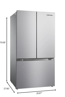 Hamilton Beach 20.3 cu. ft. French Door Refrigerator, Platinum Silver, HZ7602 - Thumbnail 9