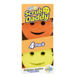 Scrub Daddy Color Sponges - Scratch-Free Multipurpose Cleaning Sponge for the Kitchen, Bathroom, and More - BPA-Free Polymer Foam, Multi-Color - Thumbnail 1
