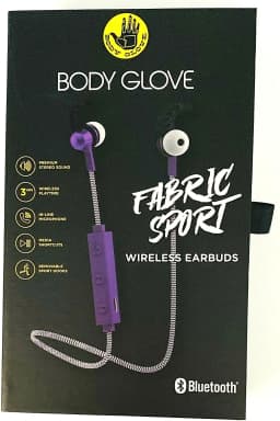 RHEA- Body Glove Fabric Sport Purp Bluetooth Earbuds - Thumbnail 1