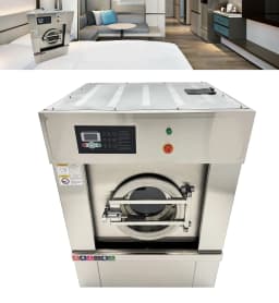 Industrial Automatic Laundry Washing Machine Washer Dehydration and Drying Integrated Machine 33LBS 220V - Thumbnail 4