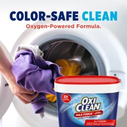 OxiClean Max Force Advanced Stain Remover Powder, Gentle Color-Safe In-Wash Stain Treater, 3 lbs - Thumbnail 8
