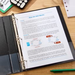 (2 pack) Pen+Gear Durable View 1-inch D-Ring Binder, Black - Thumbnail 3
