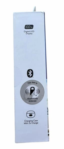 RHEA- Muze Bluetooth Vibrance True Wireless Earphones - Led Display - White - Thumbnail 3