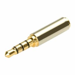 KNACK- Gold 3.5Mm Female To 2.5Mm Male Stereo Audio Headphone Jack Adapter Converter - Thumbnail 4