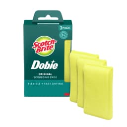Scotch-Brite Dobie Original Scrubbing Pads, Flexible and Fast Drying, 3 Pack - Thumbnail 1