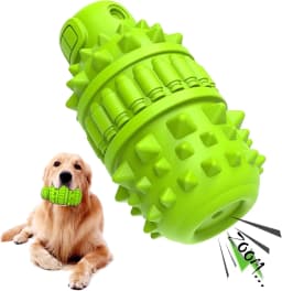 URRU Dog Toy for Aggressive Chewers, Indestructible Dog Chew Toys Squeaky , Interactive Tough Durable for Large Breed(Green,Large) - Thumbnail 1