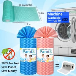 PandS Reusable Household Paper Towels, 60 Sheets, 1 Pack - Thumbnail 5