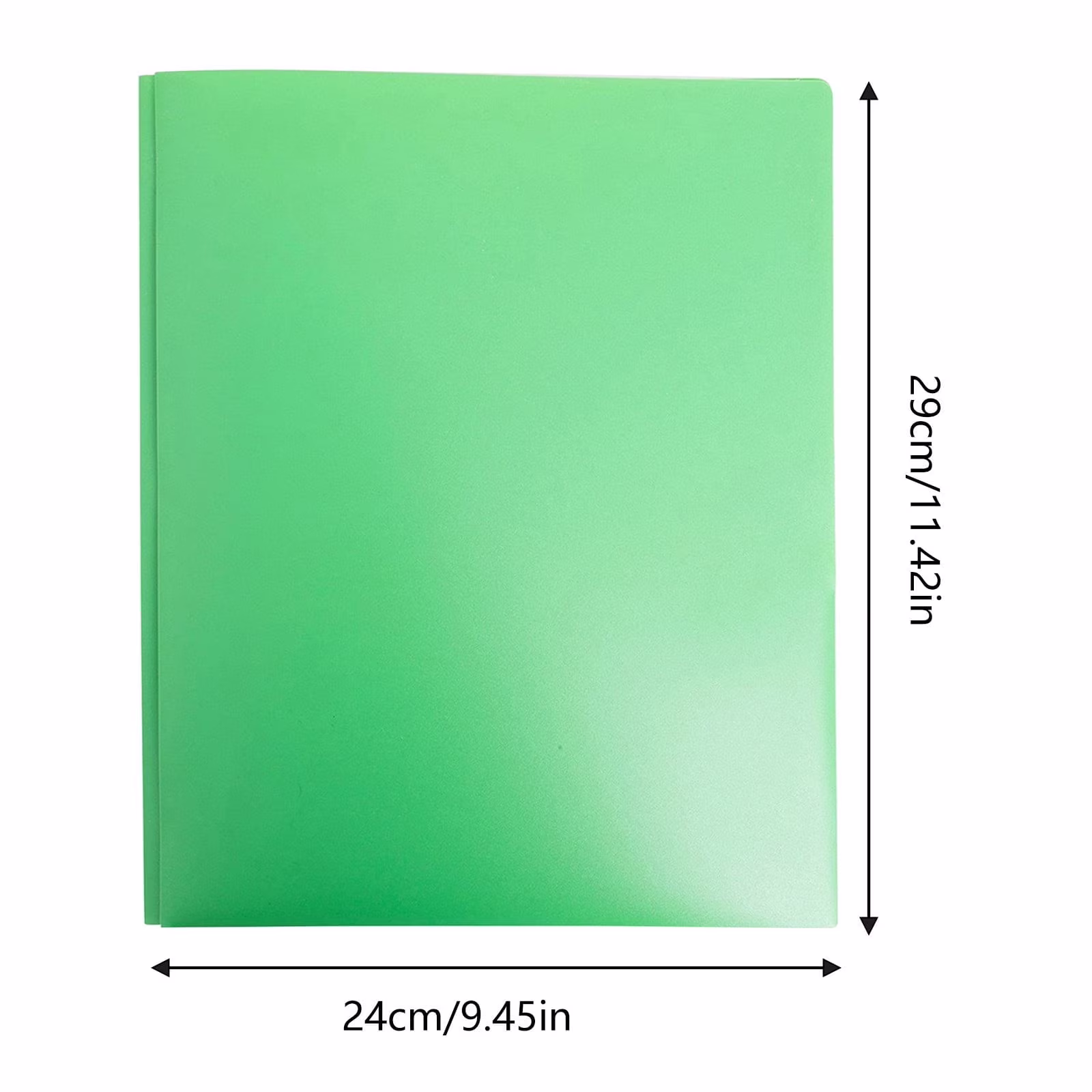 Two-Pocket Folder Plastic Colored File Folder Durable Pocket Folders with Prongs Letter Size Paper Folders with Metal Prong Fastener Clips, Blue - Thumbnail 8