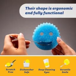 Two Pack Scrub Daddy Pack 6 Count Colors Flexible Non Scratch 3X2 Sponges - Thumbnail 4