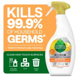 Seventh Generation Disinfectant Spray All Purpose Cleaner Lemongrass Citrus, 26 fl oz​ - Thumbnail 1