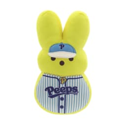 PEEPS® 12-Inch Dress-Up Bunny Plush Toy — Yellow Baseball Player - Thumbnail 1