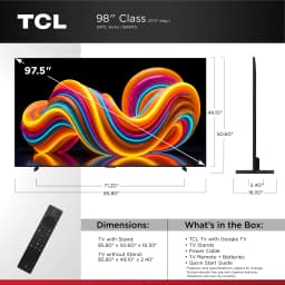 TCL 98” QM7L Series SQD-Mini LED QLED Smart Google TV (NEW 2026) - TCL Deep Color System with Super QLED - Thumbnail 2