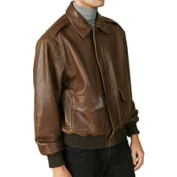 Men Fashion Bomber Brown 100% Genuine Lambskin Leather Lightweight Soft Satin lining Jackets for Men - S Size - Thumbnail 2