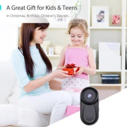B-Qtech Mini Action Camera 1080P, Wearable Body Cam with 360° Clip, Thumb-Sized Video Recorder, One-Click Recording for Travel & Pets (Black) - Thumbnail 9
