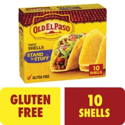 Old El Paso Stand 'N Stuff Taco Shells, Gluten Free, Meal Prep, 10 Count, 4.7 oz - Thumbnail 1