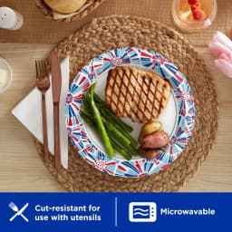 Dixie Ultra Summer Design Disposable Paper Plates, 10", Multi-Color, 20 Count - Thumbnail 5