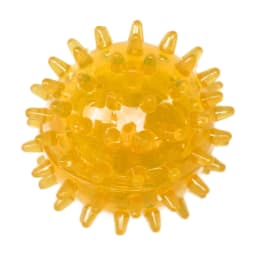 Vibrant Life Fetch Buddy Chicken Waffle Plush Dog Toy with Detachable Spikey Ball, Chew Level 1 - Thumbnail 4
