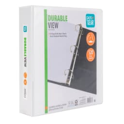 Pen+Gear Durable View Binder, 2-Inch Rings, White, 1 Count, 520-Sheet Capacity - Thumbnail 2