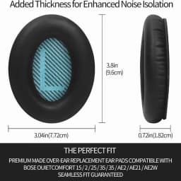 RHEA- Compatible With Bose Qc35 Replacement Ear Pads & Bose Quietcomfort 35 Ii Ear - Thumbnail 3