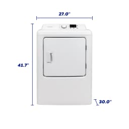 Element 6.7 cu. ft. Front Load Electric Dryer - White (EATDE2767CW) - Thumbnail 6