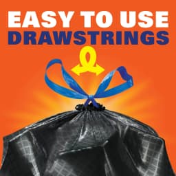 Hefty Ultra Strong 30 gallon Trash Bags, Black Large Trash Bags, White Pine Breeze Scent, 20 Bags - Thumbnail 6