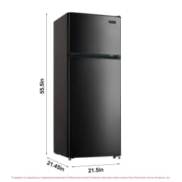 Frigidaire 7.5 Cu. ft Top Freezer Refrigerator, Compact Fridge for Apartment, Kitchen, Office, Garage, Black - Thumbnail 5