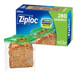Ziploc® Sandwich Bags with EasyGuide™ 280 Count - Thumbnail 1