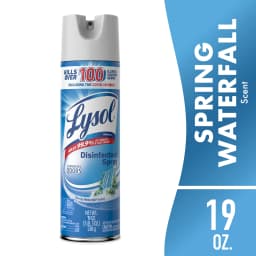 Lysol Disinfectant Spray, Sanitizing and Antibacterial Spray, Deodorizer, Spring Waterfall, 19 oz - Thumbnail 1