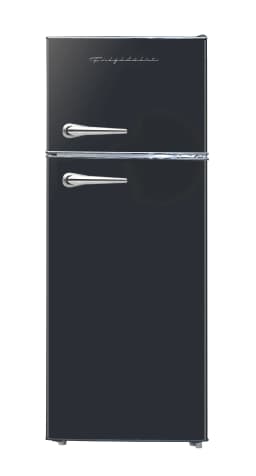 Frigidaire 7.5 Cu. ft. Top Mount Retro Refrigerator, Apartment-Size Fridge in Black - Thumbnail 2
