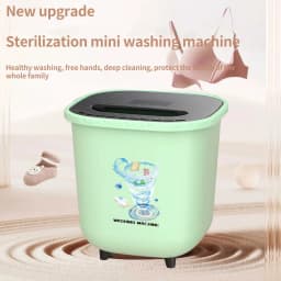 IMossad Portable Mini Washing Machine for Clothes Laundry - Bucket Washer for Camping, RV, Travel, Compact Spaces - Thumbnail 4