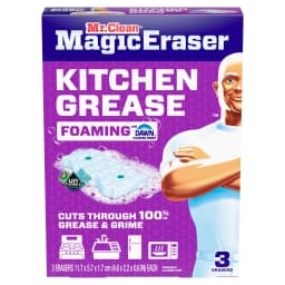 Mr. Clean Magic Eraser Sponge, Kitchen Grease, Unstopables Fresh, 3 Count - Thumbnail 13