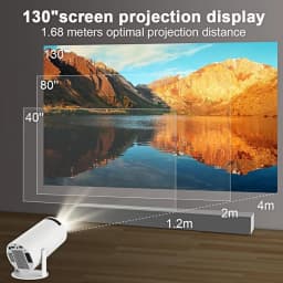 Retro Game Console with Projector, 4K HD Retro Game Projector with 2 Wireless Controllers, HDMI Output, WiFi - Thumbnail 4