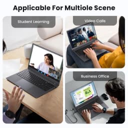 RNRUO 15.6" Laptop with Windows 11, 12GB RAM 128GB SSD, FHD Screen USB-C PD Fast Charging, Office 2024 Included - Thumbnail 8