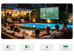 Sylvox 65 inch 120Hz Outdoor TVs,4K Smart Television 1000nits with Dobly Atmos, IP55 Waterproof - Thumbnail 9
