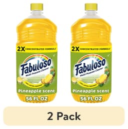 (2 pack) Fabuloso 2X Multi-Purpose Cleaner, No Rinse Floor Cleaner, Long-Lasting Freshness, Pineapple Scent, 56 fl oz - Thumbnail 1