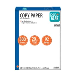 Pen + Gear Copy Paper, 8.5" x 11", 92 Bright, White, 20 lb., 1 Ream (500 Sheets) - Thumbnail 4