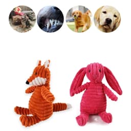 Darzheoy Dog Squeak Toys, No Stuffing Plush Dogs Chew Toy for Small Medium Large Breed Chewer Squeaky Pet Supplies Tough Enduring Puppy Teething - Thumbnail 3