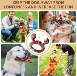 Dog Toys for Aggressive Chewers Dog Toy Interactive Dog Toys for Large Dog Chew Toys for Aggressive Chewers,Dinosam Indestructible Dog Toy for Medium - Thumbnail 4