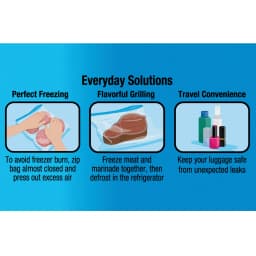 Great Value Freezer Guard Double Zipper Gallon Freezer Bag, 80 Count - Thumbnail 4