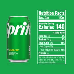 Sprite Lemon-Lime Caffeine Free Soda Pop Cans, 12 fl oz, 24 Pack - Thumbnail 8