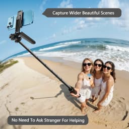 Tripod for iPhone, Phone Tripod & Selfie Stick for iPhone with Remote, 71" Extendable Portable Phone Tripod Stand, 360° Rotating Cell Phone Holder - Thumbnail 7
