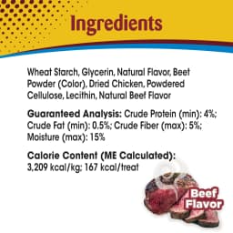Nylabone Nubz Meaty Center Dog Treats for Large Dogs, Beef Flavor Dog Bones, Large - 30+ lbs., 2 Count - Thumbnail 11