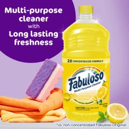 Fabuloso 2X All Purpose Cleaner, No Rinse Floor Cleaner, Refreshing Lemon Scent, 56 fl oz - Thumbnail 3