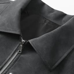 Donemore Men's Long Sleeve Collar Leather Jacket - Motorcycle Style 3D Tailoring Vintage Distressed American Streetwear Outerwear - Thumbnail 4