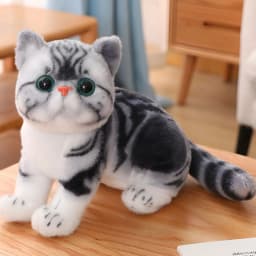 BESTSKY 15.7 Inch Ragdoll Cat Plush Stuffed Animal Toy - Realistic Handmade Plush Toy Present Gift - Thumbnail 3