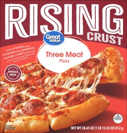 Great Value Rising Crust Three Meat Pizza, 28.65 oz (Frozen) - Thumbnail 1