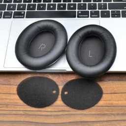 RHEA- Black/Gold Ear Pads Cushion Earmuffs For Jbl Tour One /Tour One M2 Headset Tii - Thumbnail 1